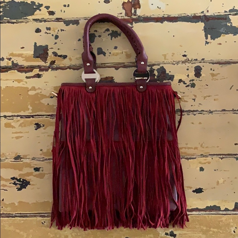 💥HOBO BAG💥 burgundy boho bag